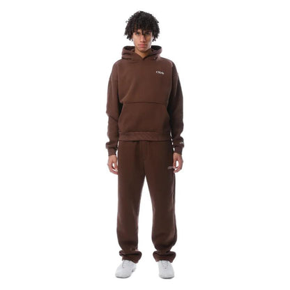 Hoodie With Sweatpants Set Brown