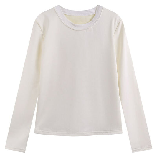 Plush Thickened Long Sleeve T-shirts For Women