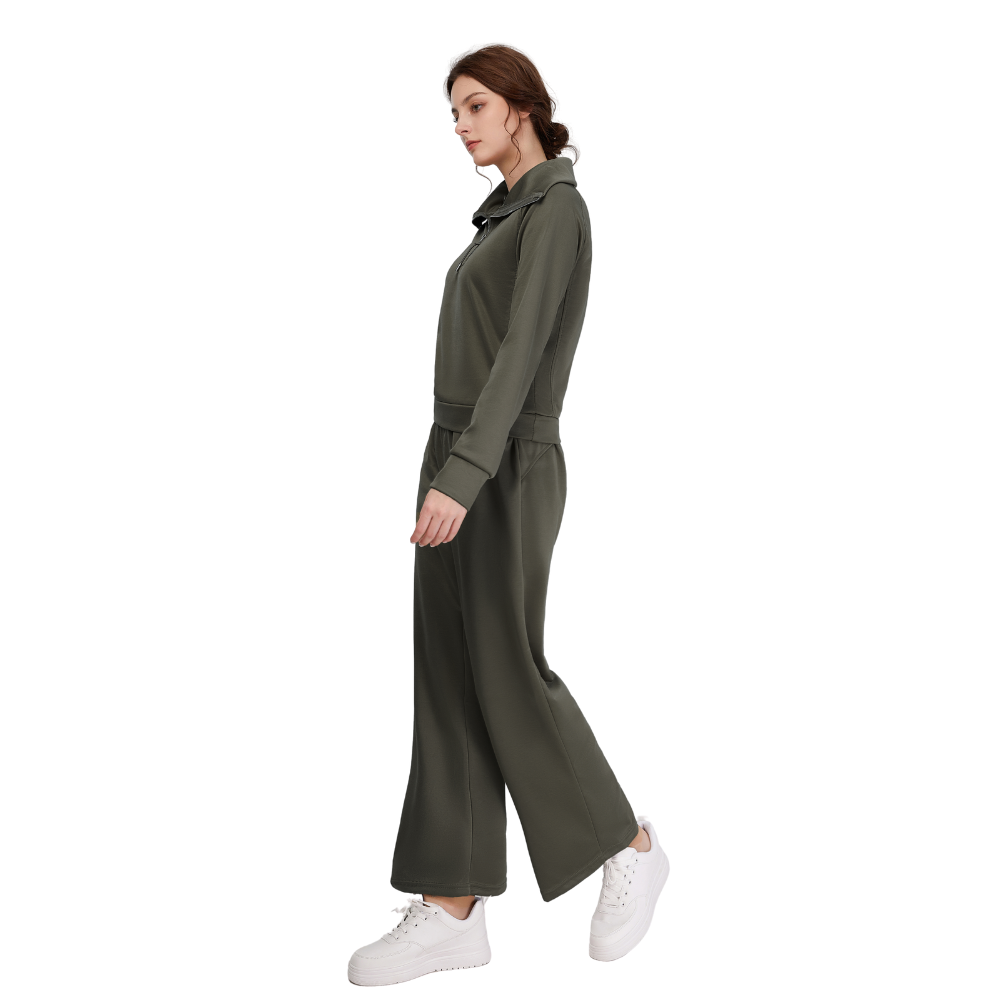 Solid Color Loungewear Set For Women