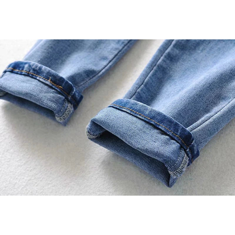 High Waist Slim Pencil Denim Pant