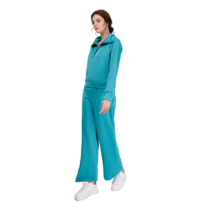 Solid Color Loungewear Set For Women