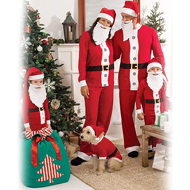 Santa Claus Print Christmas Matching Sets