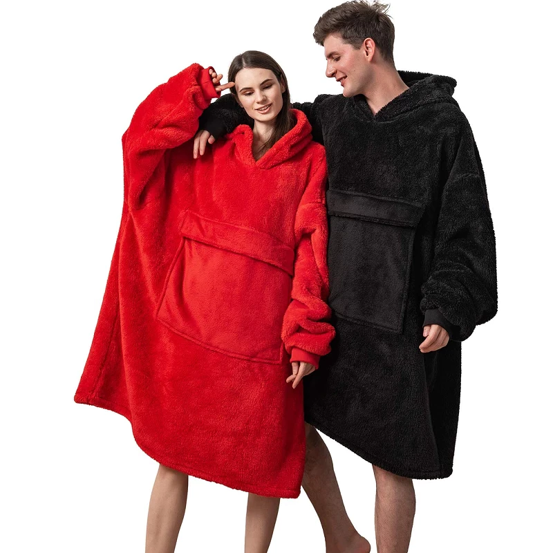 The Thick Winter Fleece Blanket Hoodie