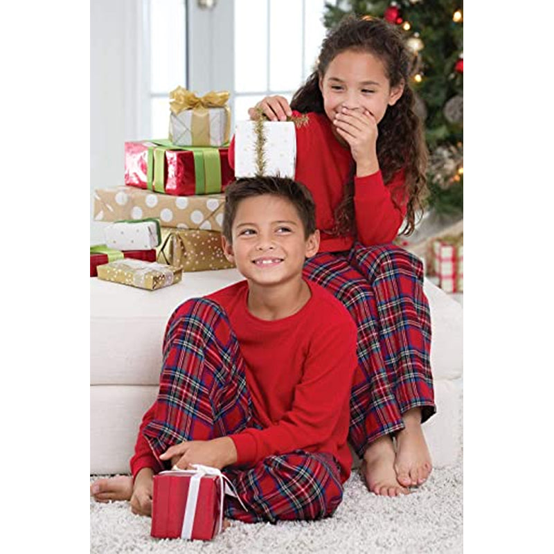 Christmas Plaid Pattern Family Sets