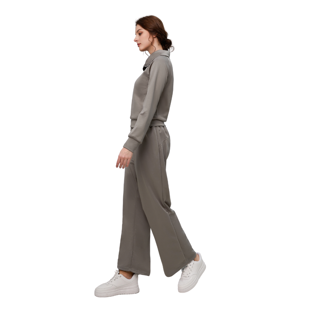 Solid Color Loungewear Set For Women