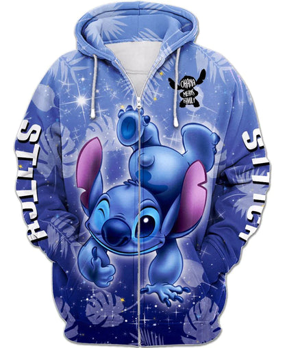 Crazy Stitch Zip Up Hoodie 6XL