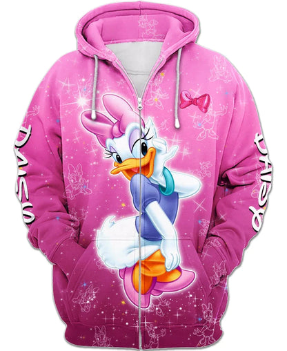 Daisy Duck Zip Up Hoodie 6XL