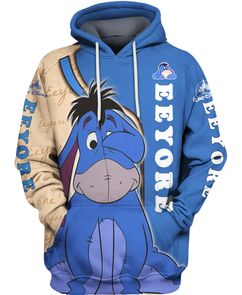 #E462Adorable Eeyore Hoodie 6XL