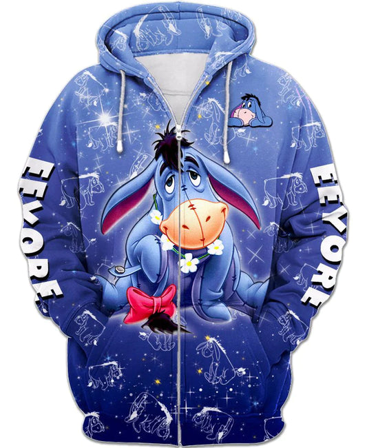 Eeyore Zip Up Hoodie 6XL