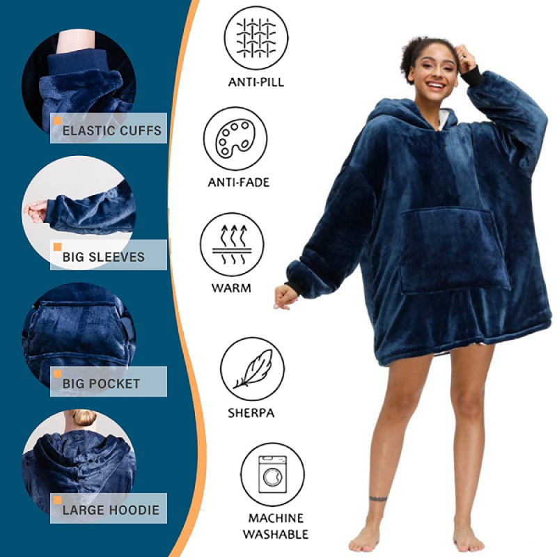 The Original Sherpa Fleece Blanket Hoodie