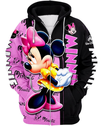 Minnie Mouse Zip Up Hoodie 6XL