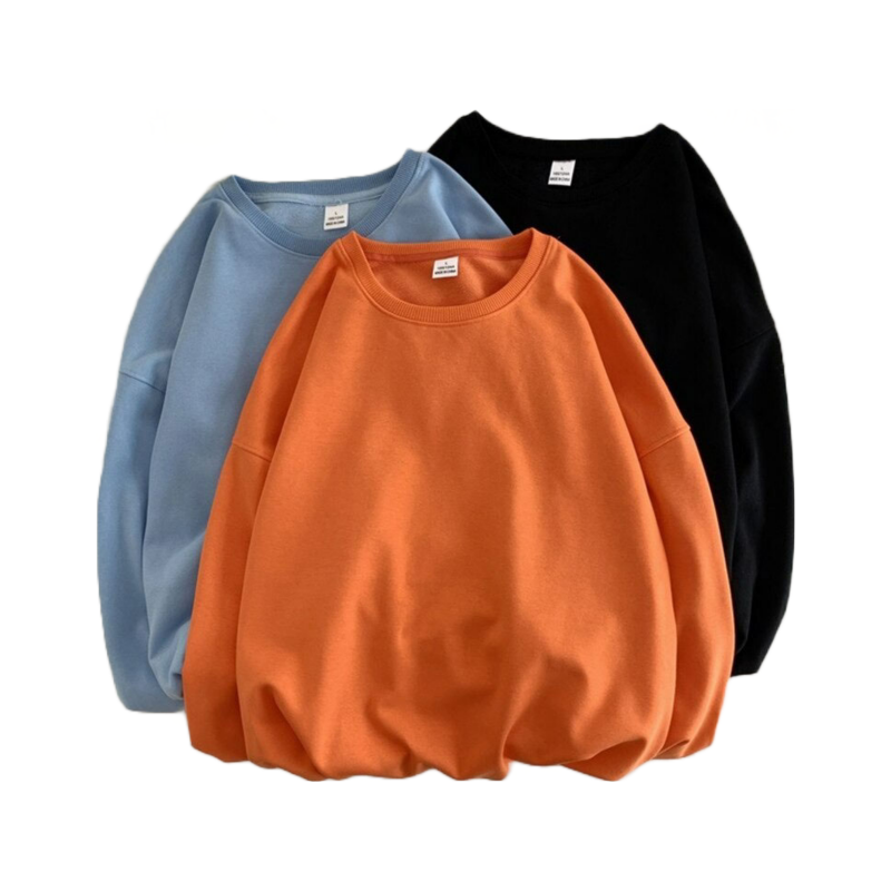 Women's Solid Color Oversized Drop Shoulder Sweatshirt