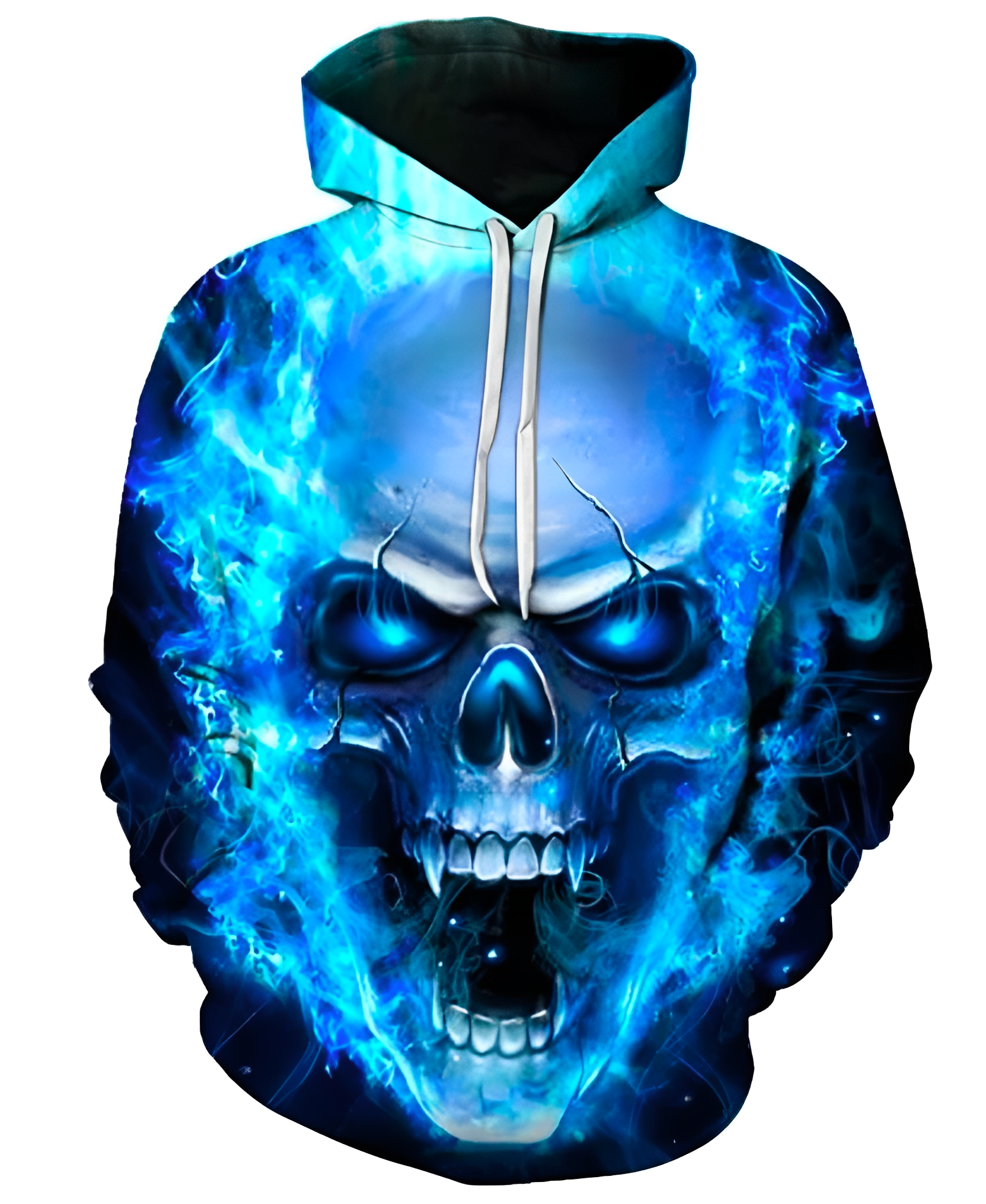 Skull Flames Hoodie 6XL