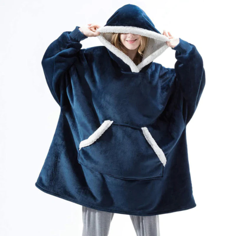 Comfy Original Oversized Hoodie Blue One Size