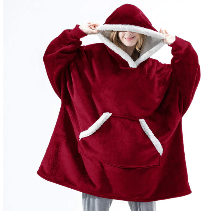 Comfy Original Oversized Hoodie Red One Size