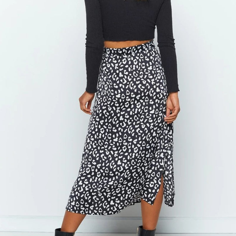 Boho Printed Midi Skirt For Women