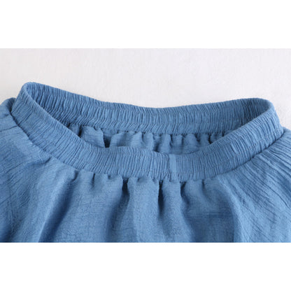 Solid Linen Fishtail Skirt For Women