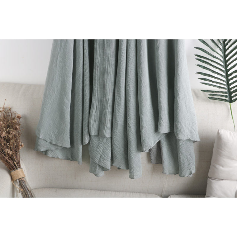 Solid Linen Fishtail Skirt For Women