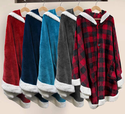 The Festive and Fun Fleece Oversized Blanket Hoodie